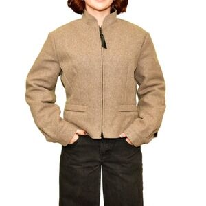 Schaefer Outfitter Beige Wool Jacket | Women's M | Made in USA